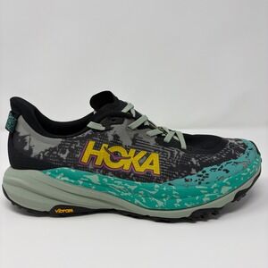 Hoka Speedgoat 6 Women's Size 10.5 Black Virtual Blue Trail Running Shoe 1147811
